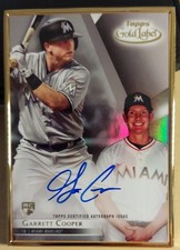 2018 TOPPS GALLERY GARRETT COOPER ROOKIE FRAMED AUTO #FA-GC MARLINS