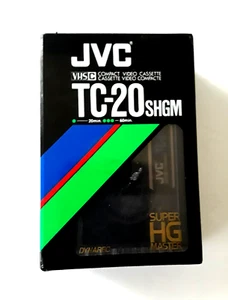 JVC TC-20 SHGM VHS C Sealed Compact Video Cassette Tape Super HG  Master Japan - Picture 1 of 1