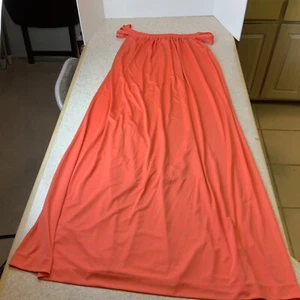 VTG Claire Sandra By Lucie Ann 60’s Retro Salmon Peignoir Nightgown Women’s M - Picture 1 of 20