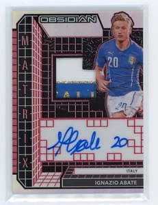  2020-21 Panini Obsidian Soccer Matrix Materials Red Auto Ignazio Abate /5 - Bild 1 von 2