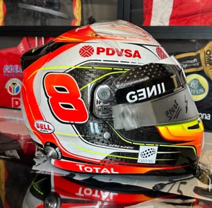 Race used helmet Bell HP7 EVO Romain Grosjean Lotus F1 2015 Austrian GP - Picture 1 of 17