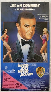 1983 Warner Bros Vntg James Bond “Never Say Never Again" Sean Connery VHS Movie - Picture 1 of 4