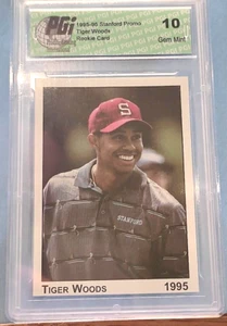 RARE 1995-96 STANFORD PROMO TIGER WOODS RC PG1 GEM MINT 10 - Picture 1 of 2