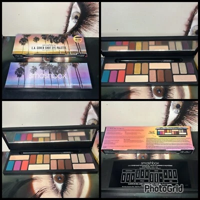 NIB Smashbox L.A. COVER SHOT Eye Palette & Full Size Gel FISHNET Eyeliner - Image 1 of 4