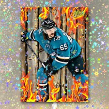 Erik Karlsson Holographic Barnburner Sketch Card Limited 1/5 Dr. Dunk Signed