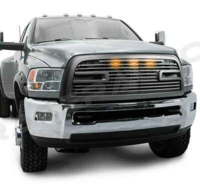 Big Horn 2+LED Negro Mate Rejilla de Repuesto + Carcasa para 10-18 Dodge RAM 2500+HD Foto 1 de 4