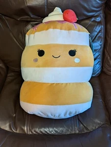 NEW Squishmallows 20" Sawtelle Strawberry Shortcake Pancakes - Picture 1 of 7