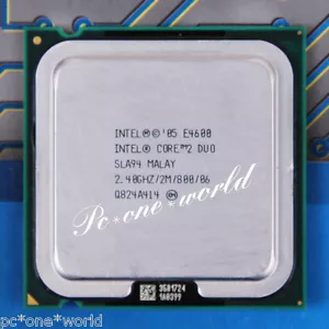 100% OK SLA94 Intel Core 2 Duo E4600 2.4 GHz Dual-Core Processor CPU LGA 775 - Picture 1 of 2