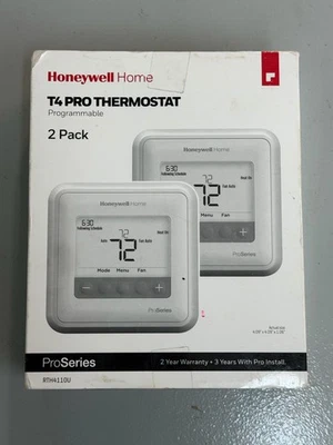 Honeywell Home T4 Pro 2-Day Programmable Thermostat - 2 Pack RTH4110U - SEALED - Image 1 of 2