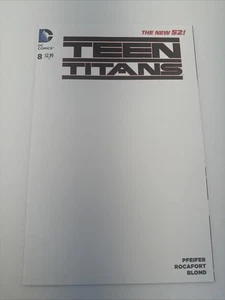 Teen Titans #8 Variante de boceto en blanco DC nuevo 52 2014 en muy buen estado - Imagen 1 de 11