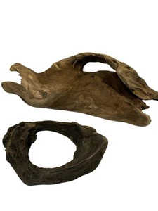 Driftwood for Aquarium Aquascape Freshwater or Reptiles Habitat 2 Piece - Picture 1 of 10