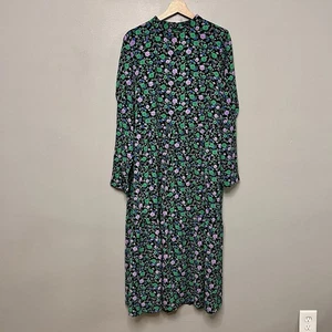 ASOS Design Women’s High Neck Tiered Midi Smock Dress Floral Print Size 10 - Picture 1 of 11