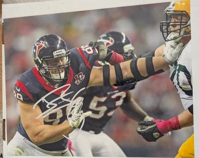 JJ WATT signed 11X14 Photo HOUSTON TEXANS football picture JSA Authenticated - Image 1 of 3