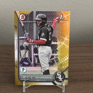 2022 Bowman Chrome 1st Elijah Tatis #BCP-23 Gold Refractor /50  - Picture 1 of 2