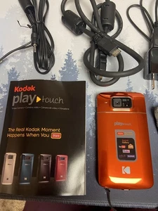 Kodak Play Touch High-Definition Video Camera Color Orange Red Videos and Photos - Picture 1 of 7