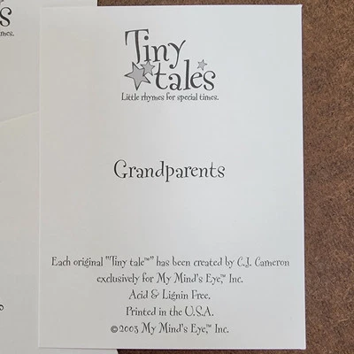 Tiny Tales ~My Mind's Eye~ Cartulina Little Rhymes~ Libro de recortes~ Manualidades en papel~ NUEVO Foto 1 de 4