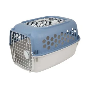 24 in Plastic Double Door Dog and Cat Kennel with Top Opening - Picture 1 of 7