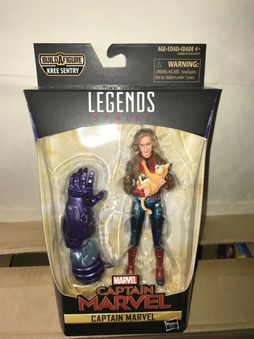 Marvel Legends Captain Marvel Bomber Jacket w Goose Figure Sentry Kree BAF Cover