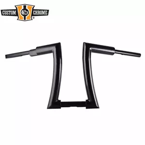 Gloss Black 2" Fat 14” Rise Borrachos Handlebar Fit For Harley Dyna Sportster XL - Picture 1 of 1