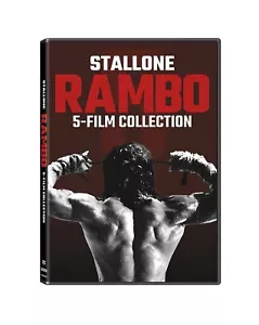 Rambo Sylvester Stallone 5 Film Collection DVD Discs Action Adventure Movies New - Foto 1 di 1