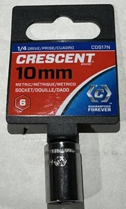 Crescent 1/4" Drive 6 Point Standard Metric Socket 10Mm - CDS17N - Picture 1 of 2