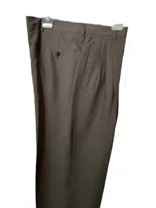 Herren 100 % Wolle, 3 Falten, Größe.34 Farbe oliv Made in Italy Art. 400200 - Bild 1 von 5