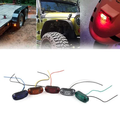 2 LED Side Marker Light Trailer Identification Lamp For Truck Trailer RV SUV etc - Image 1 of 4