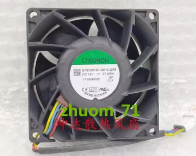 1PC SUNON GF80381B1-Q010-QE9 8038 12V 27.60W Waterproof cooling fan - Image 1 of 4