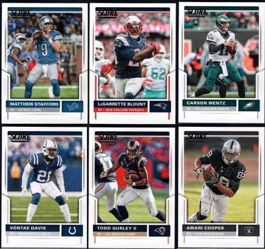 2017 Panini Score Football - Base Set Cards - Choose From Card #'s 1-220 - Image 1 of 1