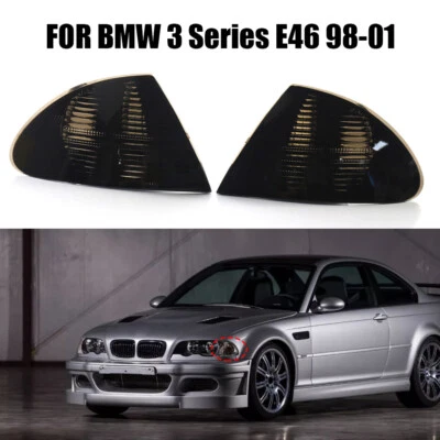 Luces de esquina indicadoras de señal de giro izquierda+derecha para BMW Serie 3 E46 Sedán 99-01 Foto 1 de 4