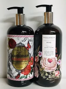 Russell & Windsor ~ Rose & French Rose Hand Soap with Coconut Oil 16 fl oz Each - Picture 1 of 2