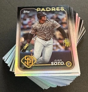 2024 Topps Série 1, 2, Mise à jour - Cartes parallèles Rainbow Foil - à choisir dans la liste - Photo 1 sur 160