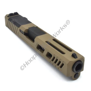 HGW Complete Upper for Glock 20 Titan RMR 17-4ph FDE Slide 10mm Black Barrel - Picture 1 of 3