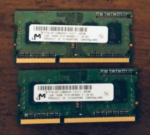 1GB DDR3-1333 (PC3-85000S-7-10-81) SODIMM204PIN (2-PULLED IN UPGRADE) - Picture 1 of 2