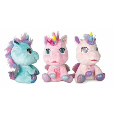 IMC Toys Club Petz Mon Bébé Licorne avec sons, peluche interactive, 12 surprises