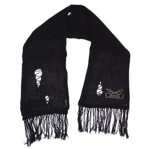9762X Bufanda Hombre ARMANI JEANS Negro Bufanda Efecto Agujero Hombre - Imagen 1 de 4