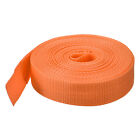 Lightweight Polypropylene Strap 20mm (0.8") 10-Yard Backpack Strap Light Orange