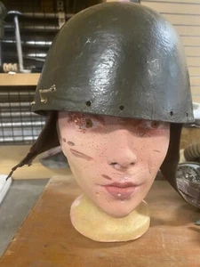 WWII Rare early 1st pattern 1940 dispatch rider helmet / motorcycle - Picture 1 of 11