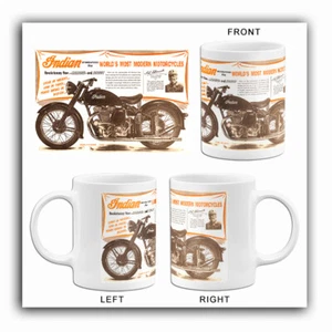 Indian - World's Most Modern Motorcycles - 1948 - Promotional Advertising Mug - Picture 1 of 3