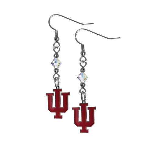 Siskiyou Sports NCAA Crystal Dangle Earrings Indiana Hoosiers Cover