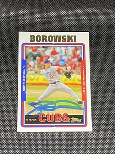 Tarjeta Topps 2005 firmada por Joe Borowski de los Chicago Cubs #105 ~ Certificado de autenticidad - Imagen 1 de 3