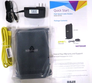 NETGEAR CM700-1AZNAS DOCSIS 3.0 Cable Modem  32x8 Channels  Up to 1.4Gbps  Used - Picture 1 of 6
