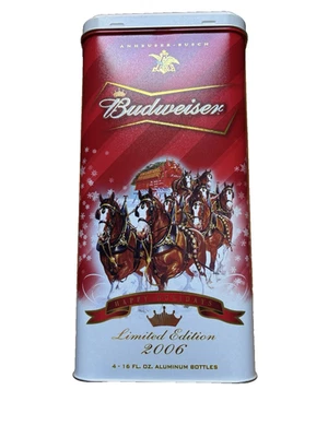 Алюминиевые бутылки 2006 Budweiser ограниченный выпуск банка 4-16 унций - Изображение 1 из 4