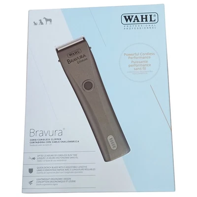 Wahl Professional Animal Grooming Bravura Lithium Cordless Clipper Gunmetal Gray - Image 1 of 4