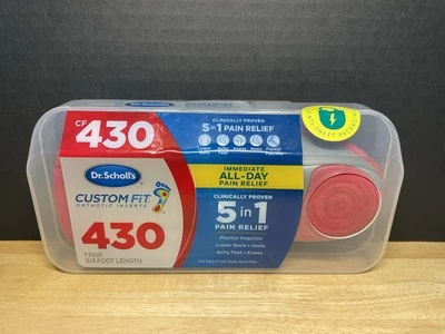 Insertos ortopédicos Dr. Scholl’s 430 ajuste personalizado 1 par 3/4 pies de longitud ¡NUEVO! Foto 1 de 4
