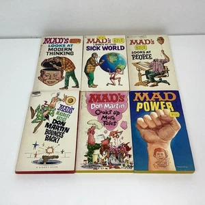 6x Vintage Signet MAD Books Paperback - Dave Berg, Don Martin (D8) W#655 - Picture 1 of 13