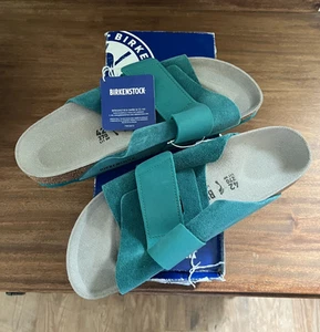 Birkenstock KYOTO Dark TEAL Azul-Verde Gamuza Cuero 42 ESTRECHO W 11-11,5 M 9-9,5 - Imagen 1 de 1