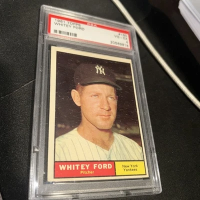 Whitey Ford 1961 Topps #160 PSA 4 - NEW =YORK Yankees HOF - Vintage - Image 1 of 2