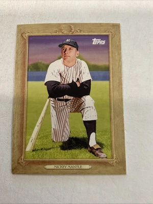 2010 Topps Turkey Red #TR28 Mickey Mantle New York Yankees HOF ⚾️♨️G - Image 1 of 4