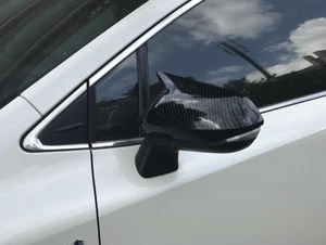 Carbon Fiber Mirror Cover Trim For 20-25 Toyota Corolla 2pcs ABS A - Picture 1 of 2